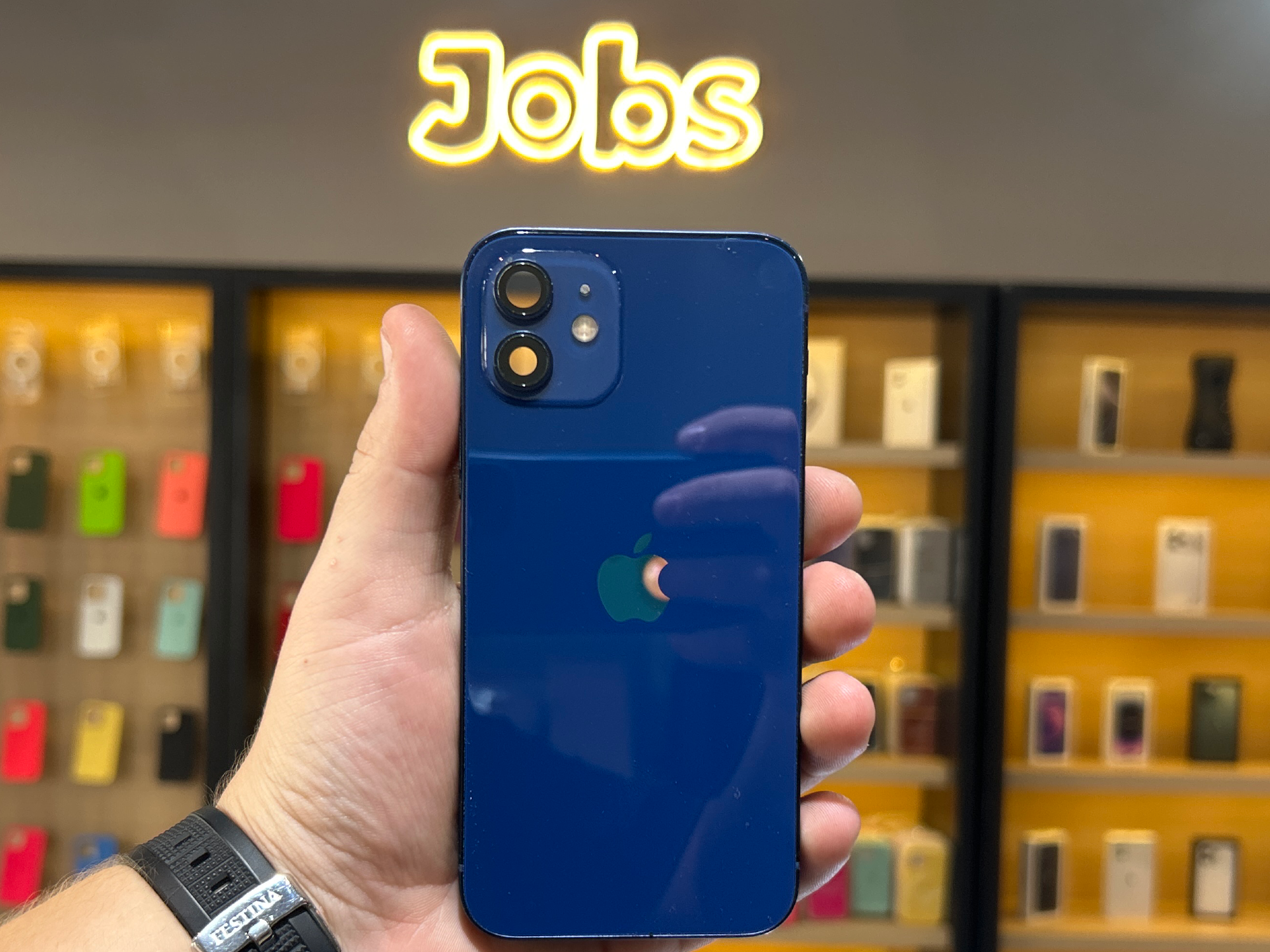 CHASIS iPhone 12 azul