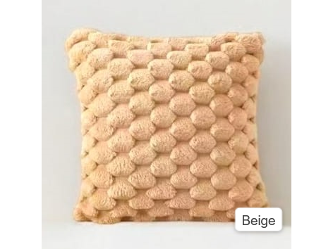FUNDA DE ALMOHADON FELPA ROMBOS