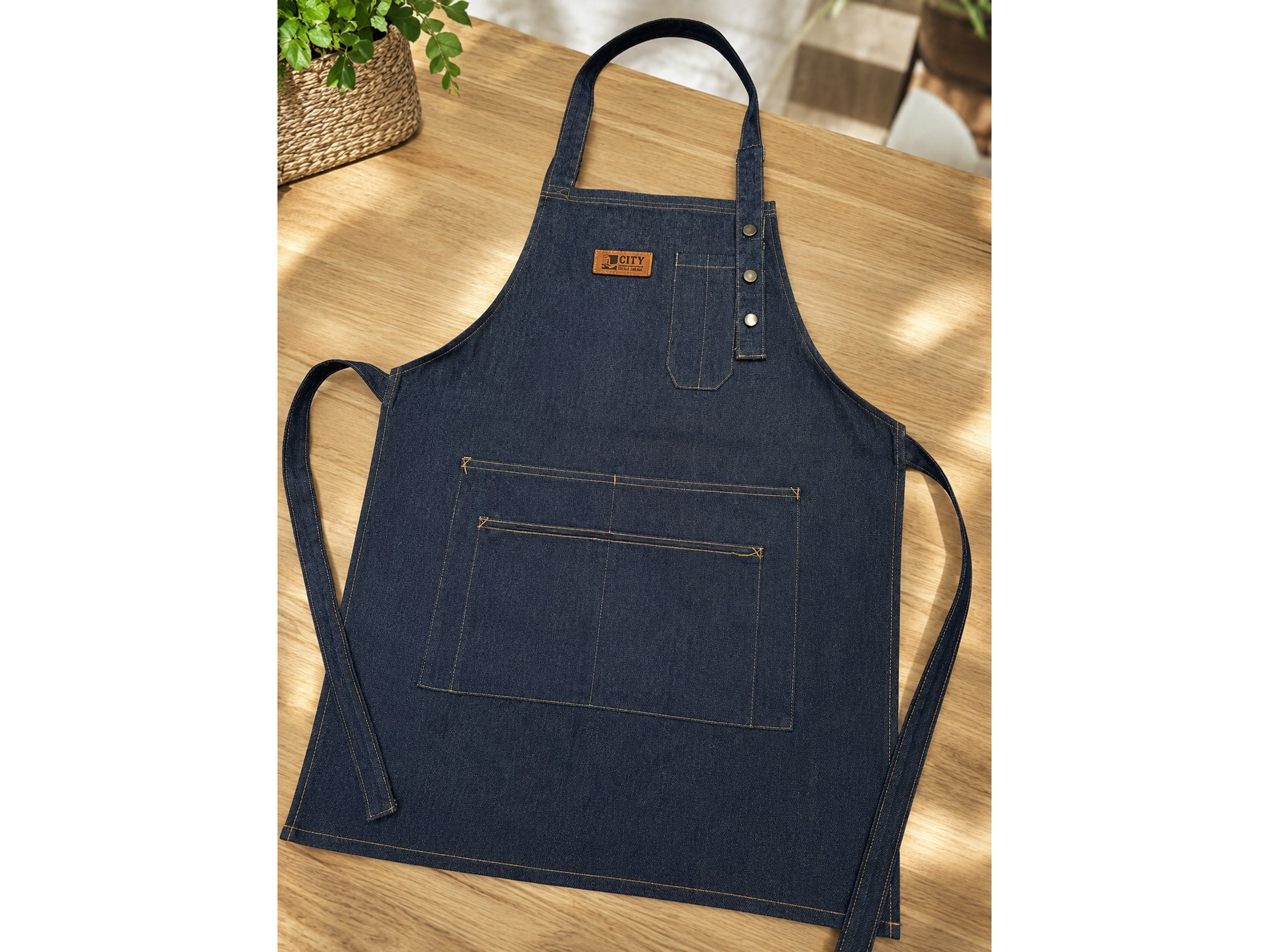Delantal de cocina Jean City Blanco