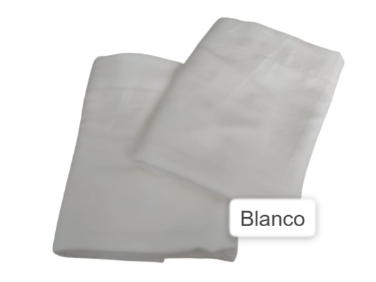 Par fundas para almohada Blanco Paris Lisas