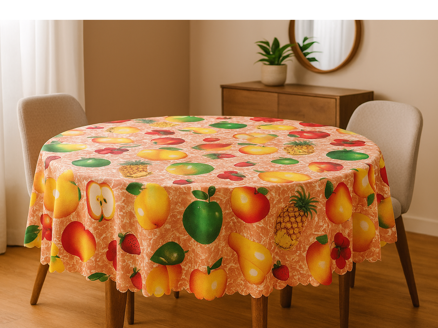 Mantel Microfibra Redondo - 1.80m