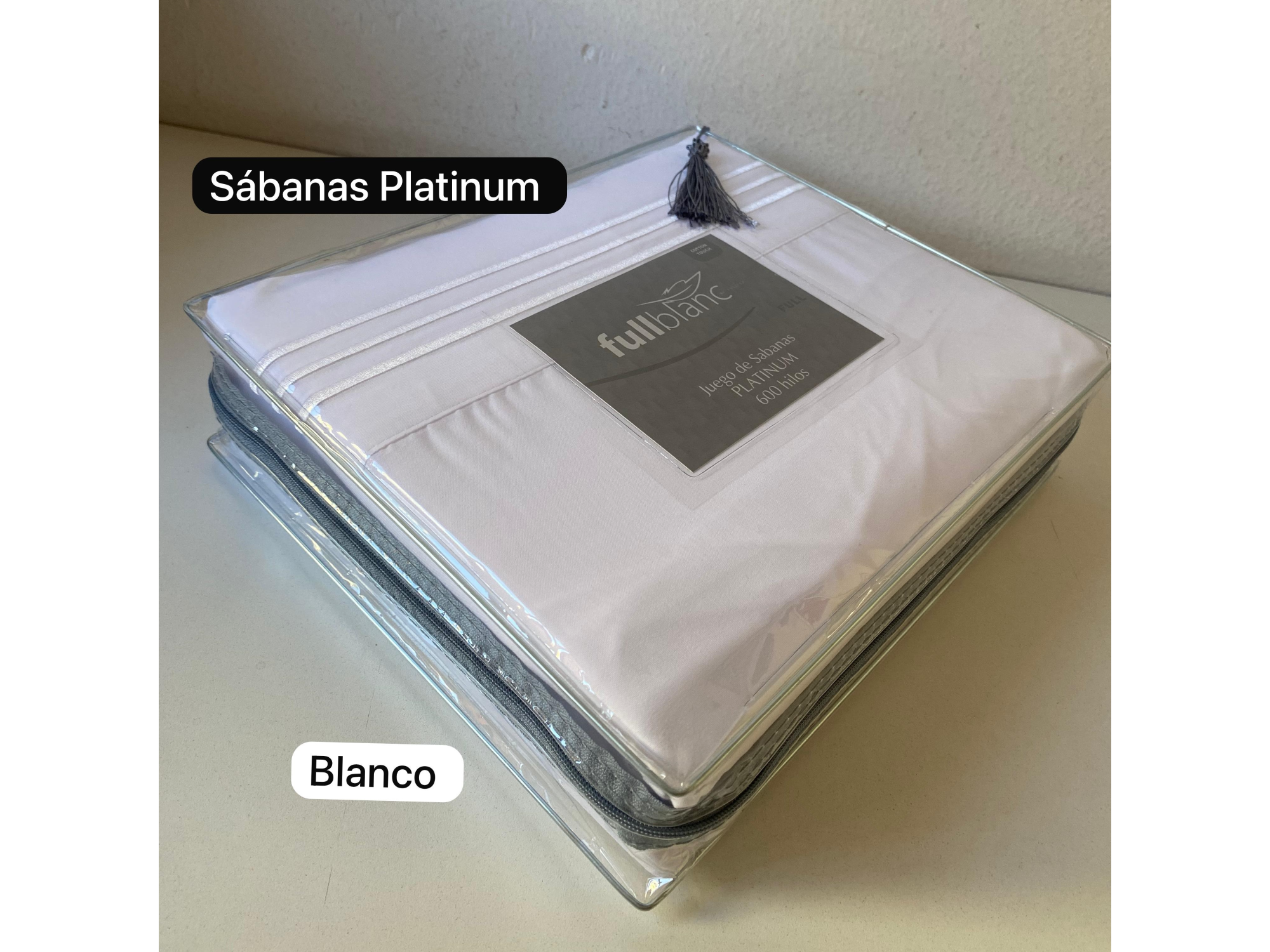 Jgo. Sábanas Platinum 1 1/2-600h