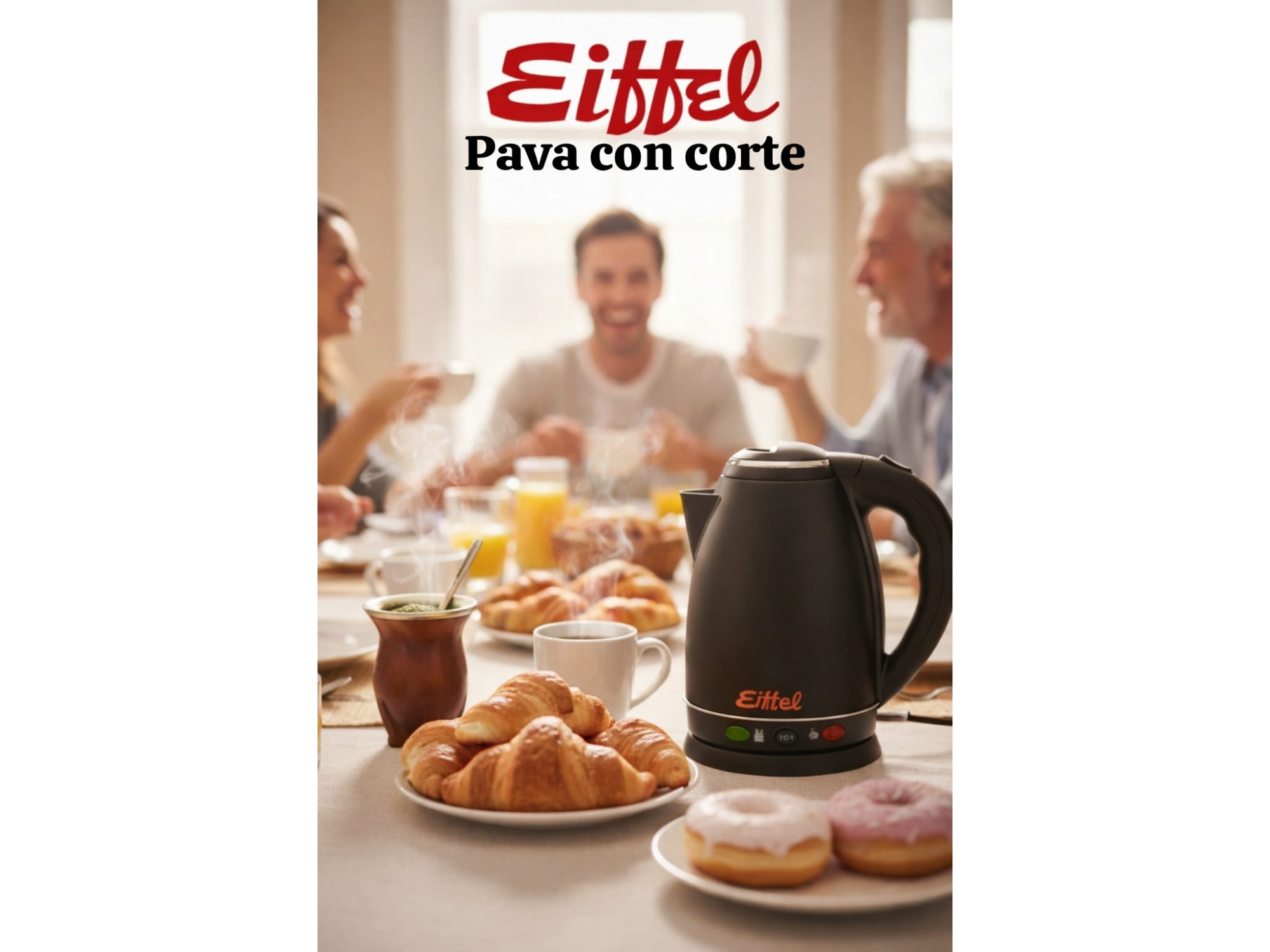 Pava electrica con corte mate cafe eiffel