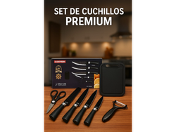 Set de cuchillos con tabla