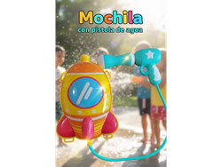 Pistola con mochila de agua