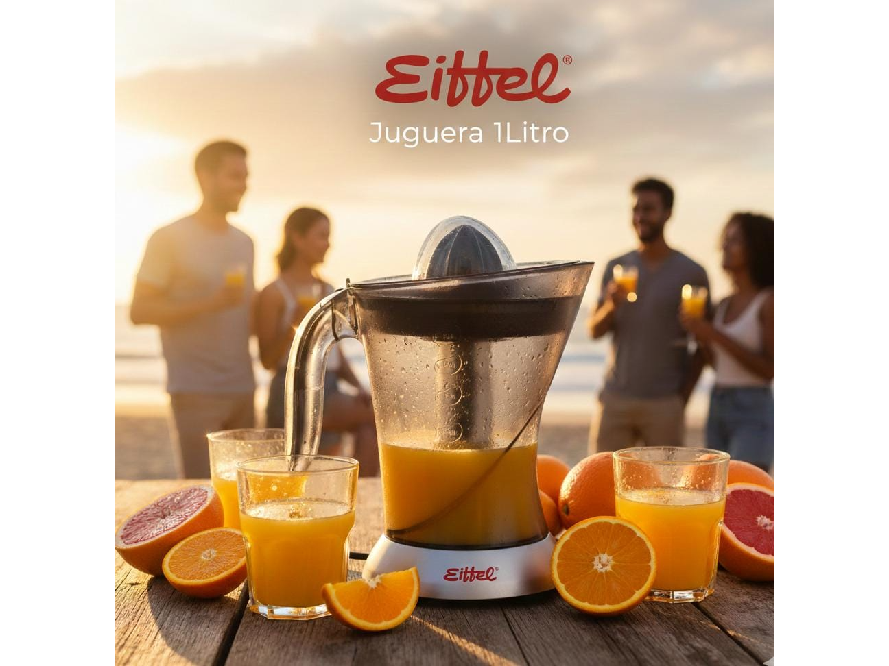 Exprimidor de jugo 1.5 litros eiffel