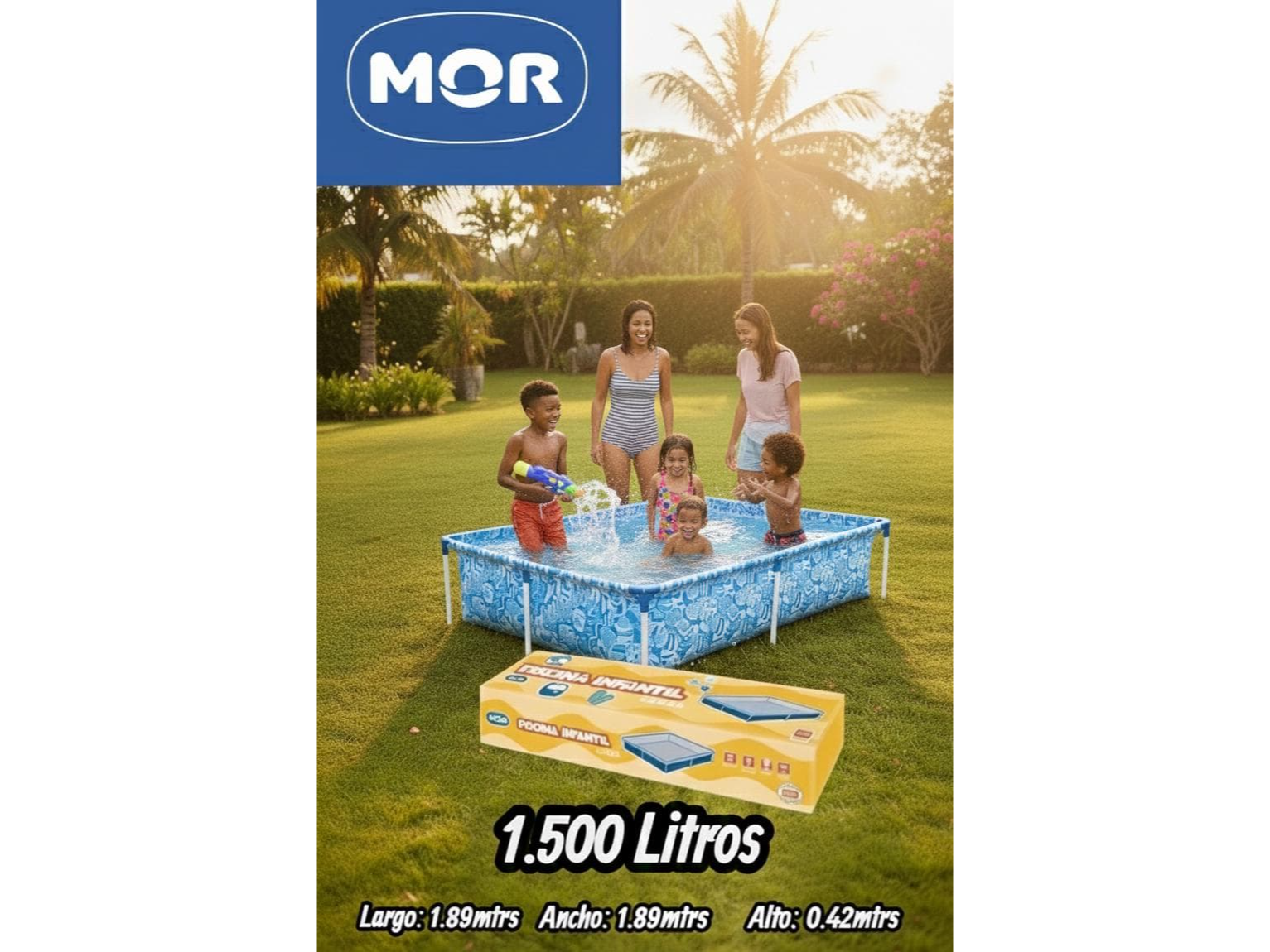 Pileta mor 1.500 litros