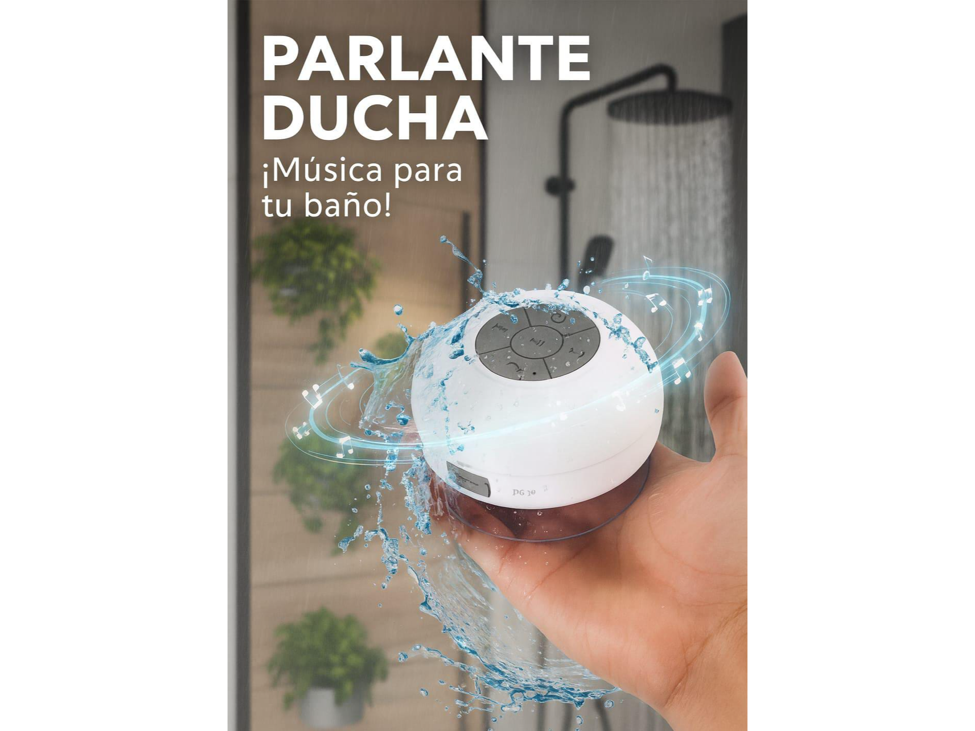 Parlante para ducha
