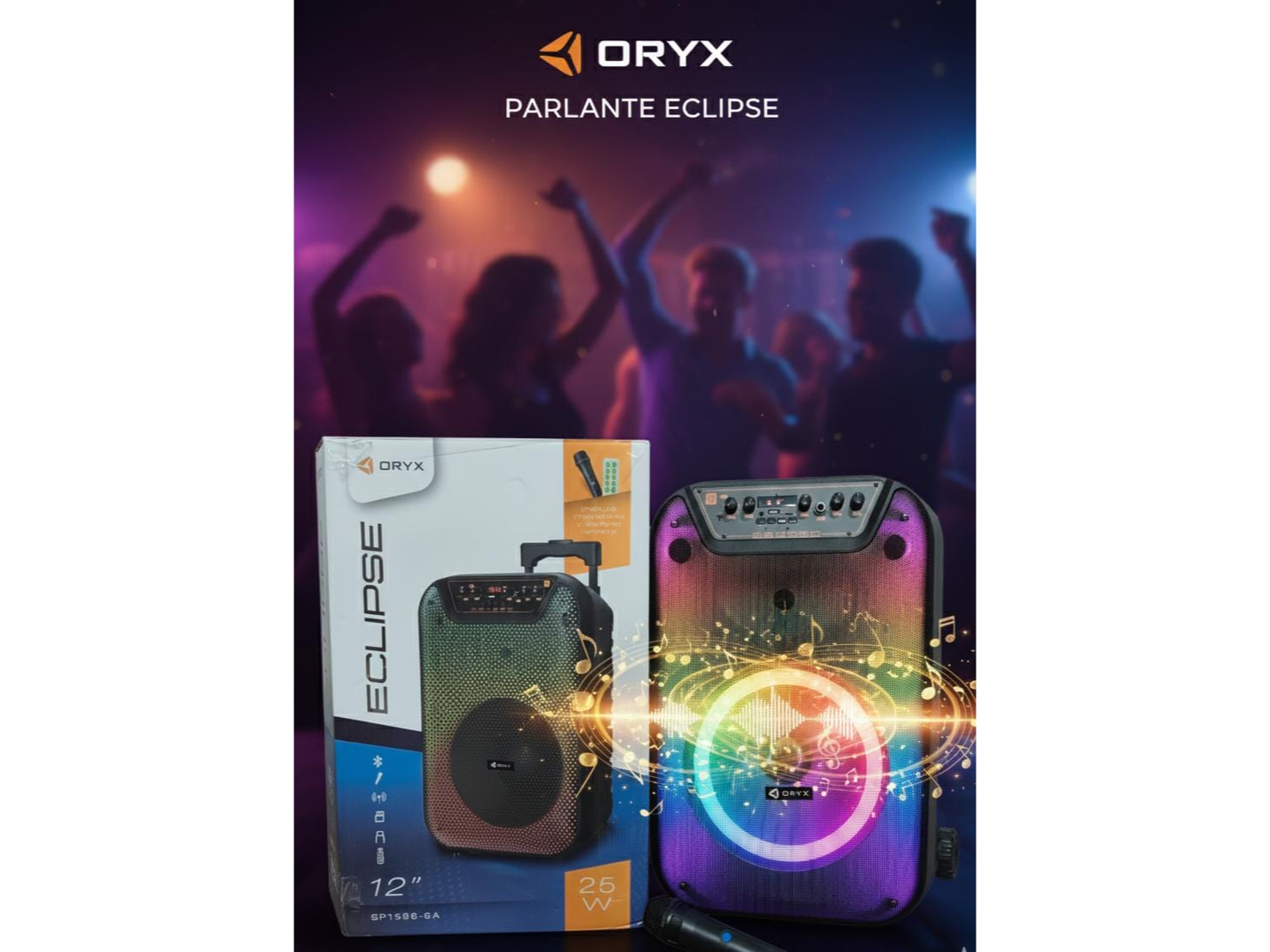 Parlante oryx eclipse 12" potenciado