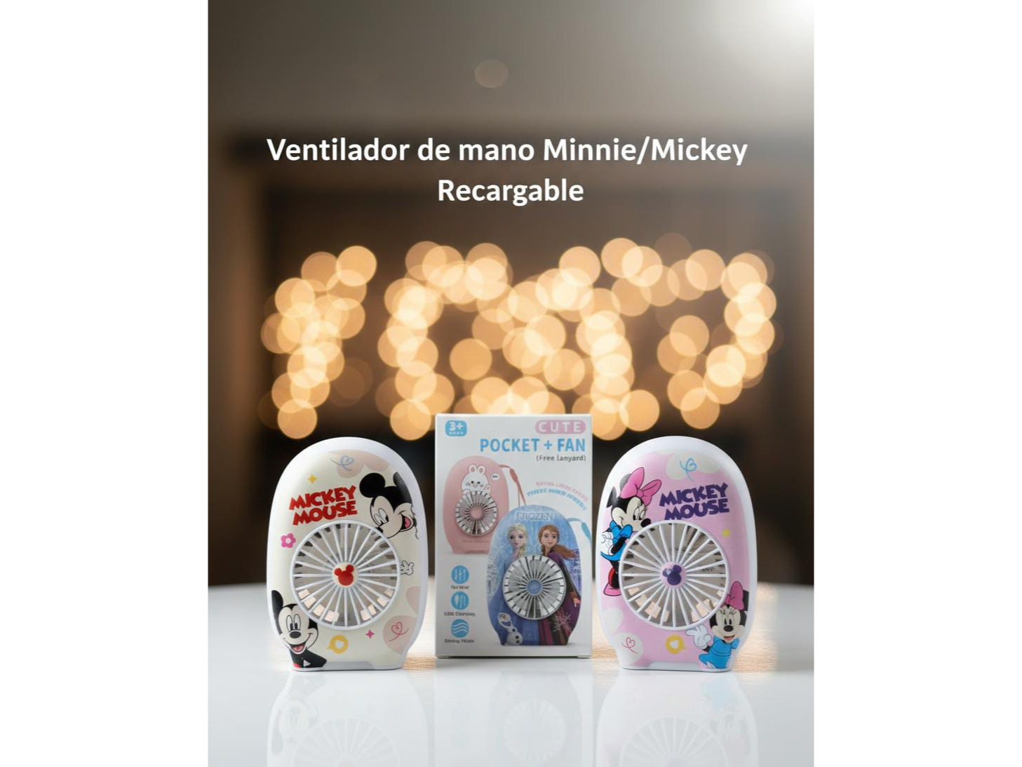 Mini ventilador minnie/mickey