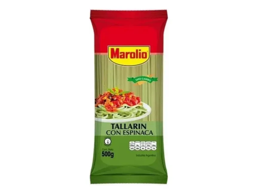 Tallarin con Espinaca Marolio 500g