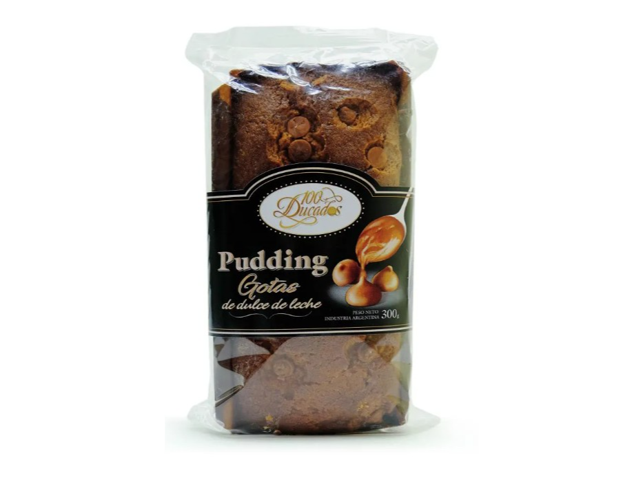 Budín Pudding Gotas de Dulce de Leche 100 Ducados 300g