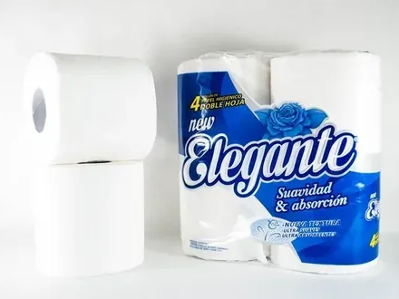 Papel Higienico Elegante por 4 rollos hoja doble por 30 mts