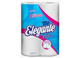 Papel Higienico Elegante 6 rollos por 30mts
