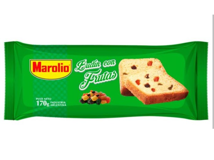 Budín de Vainilla con Frutas Marolio 190g
