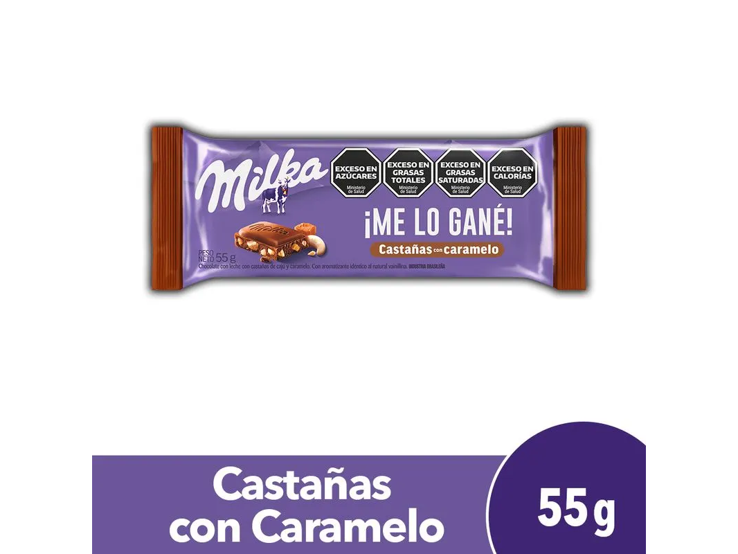 Milka Castañas con Caramelo 55g