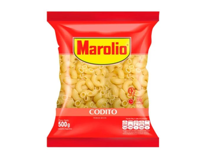 Fideos Coditos - Marolio