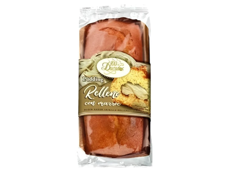 Budín Pudding Relleno con Marrón 100 Ducados 300g