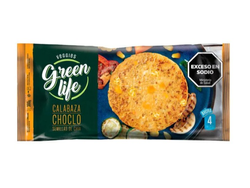 Hamburguesa Veggies Calabaza Choclo Semillas de Chia Green Life x4 unidades 380g
