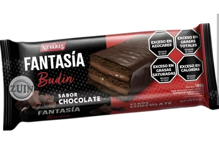 Budín fantasia sabor Chocolate Nevares 180g