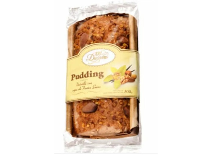 Budín Pudding Sabor Vainilla con capa de Frutos Secos 100 Ducados 300g