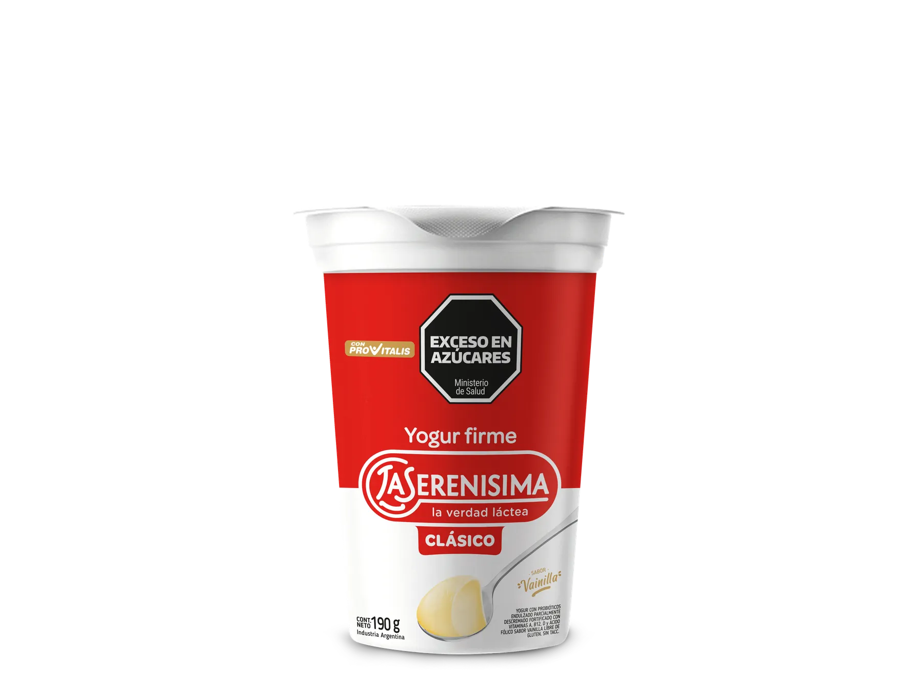 Yogur Firme Clásico sabor Vainilla La serenísima 190g