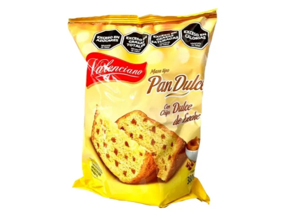 Pan dulce con Chips de Dulce de Leche Valenciano 400g