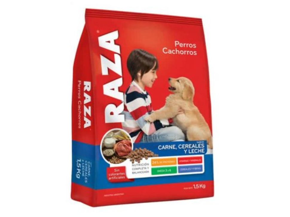 Alimentos para Perros Cachorros Raza 1kg
