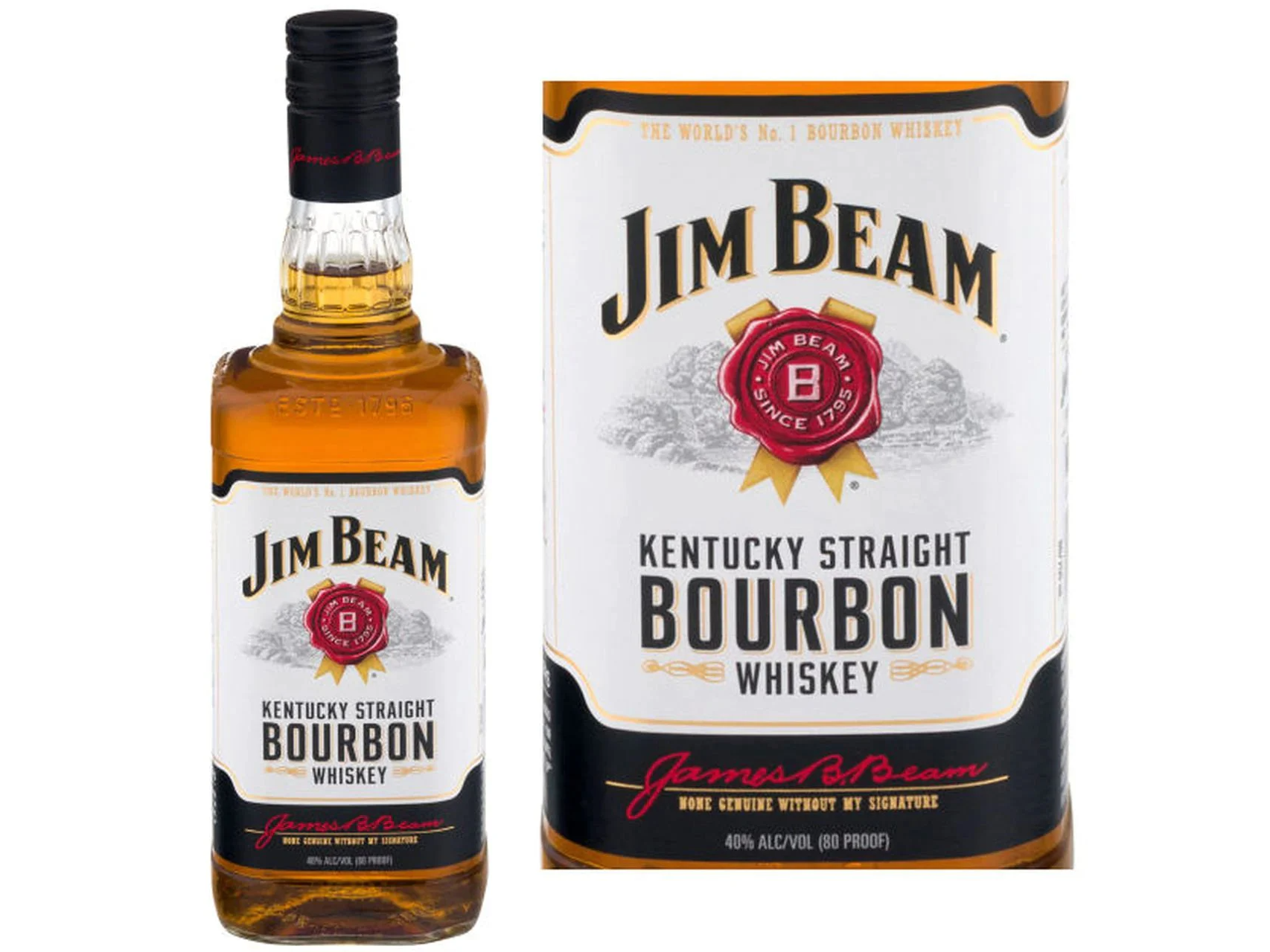 Jim Beam White Bourbon 750ml