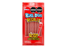 BULLDOG REGALIZ ACIDAS FRUTILLA 75gr.