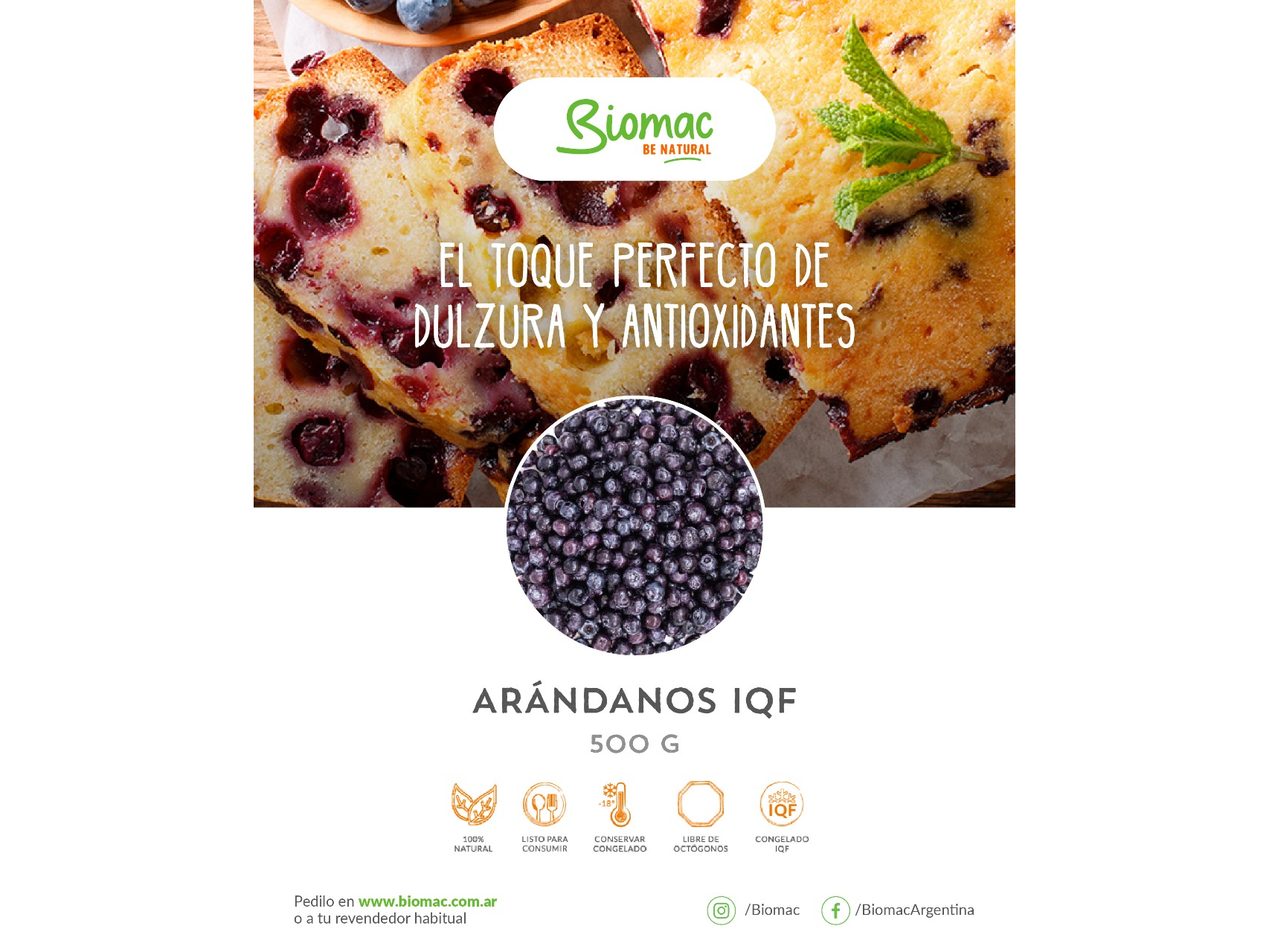 ARANDANOS Biomac x500gr