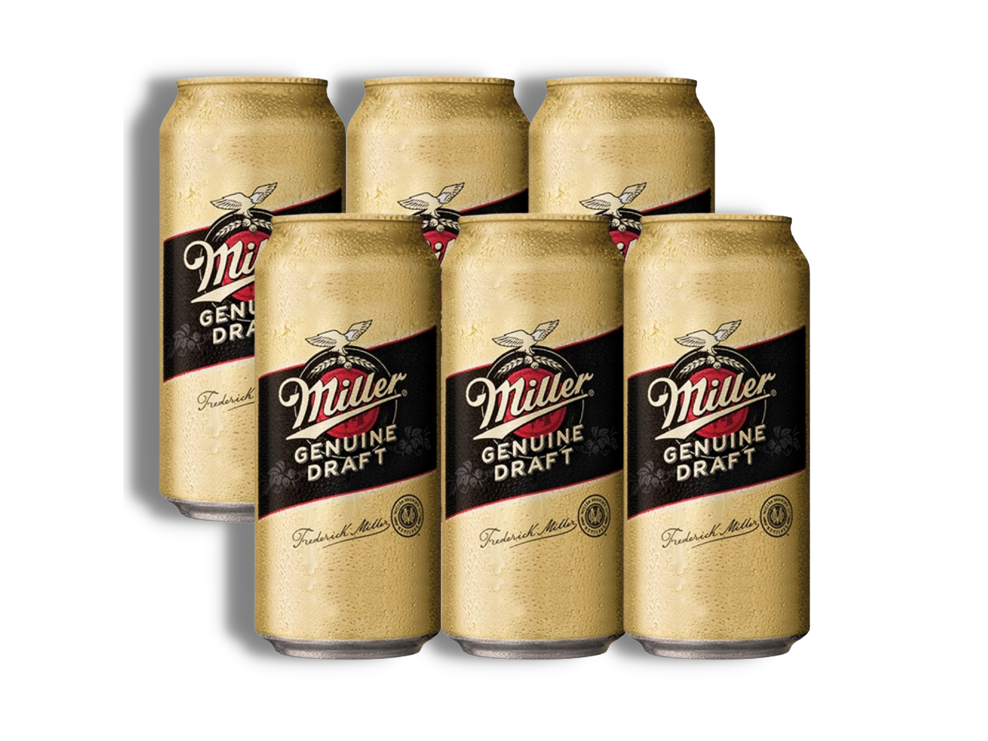 PACK X 6 MILLER LATA 473cm