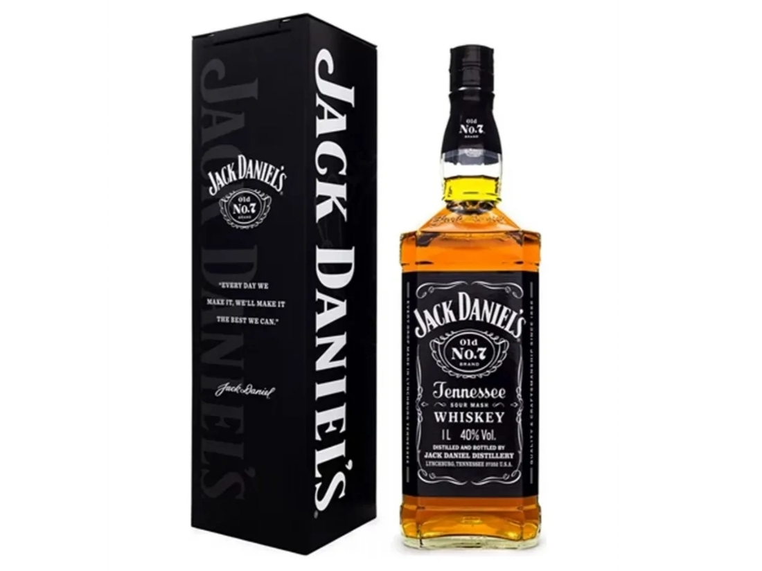 Jack Daniels Tennessee 1 Litro estuche de Lata