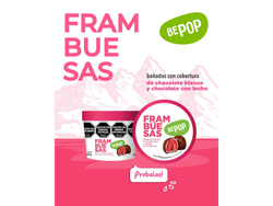 POTE DE BOMBONES DE FRAMBUESA CON CHOCOLATE Biomac x150gr