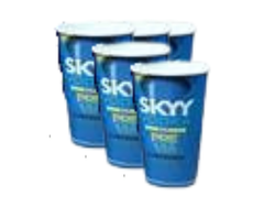 VASOS DESCARTABLES SKYY VODKA 500ml