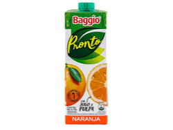 JUGO BAGGIO PRONTO NARANJA 1L