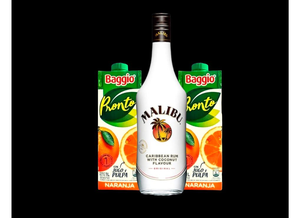 COMBO MALIBU CON JUGO