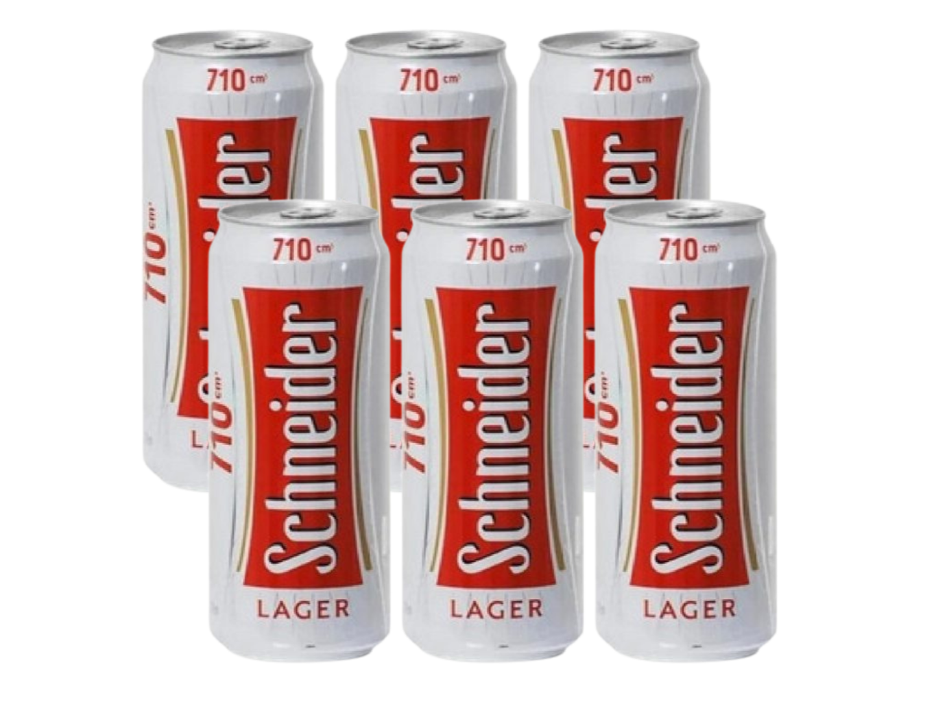 PACK X6 LATON SCHNEIDER 710ML