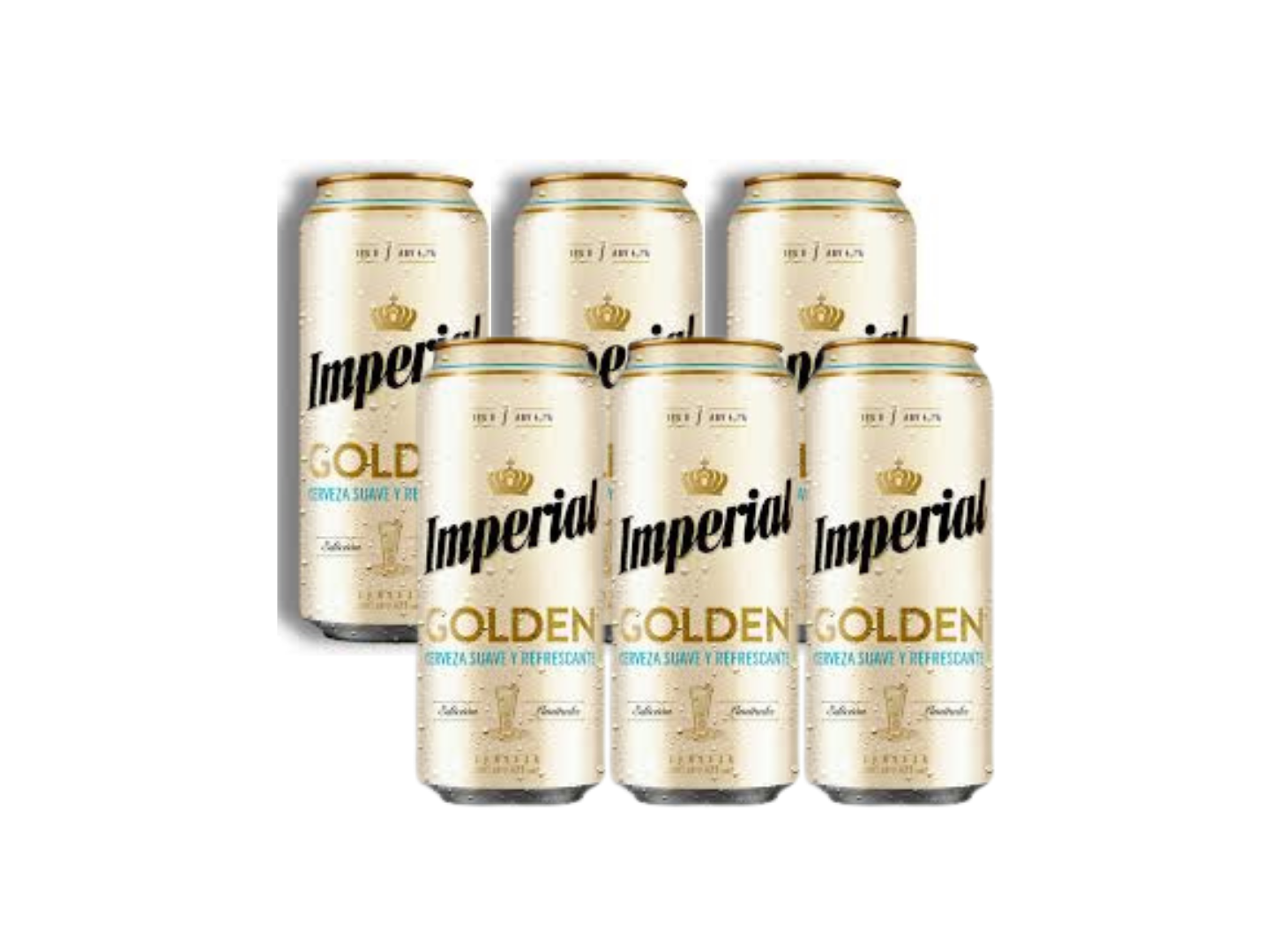 PACK X6 LATAS IMPERIAL GOLDEN 473cm