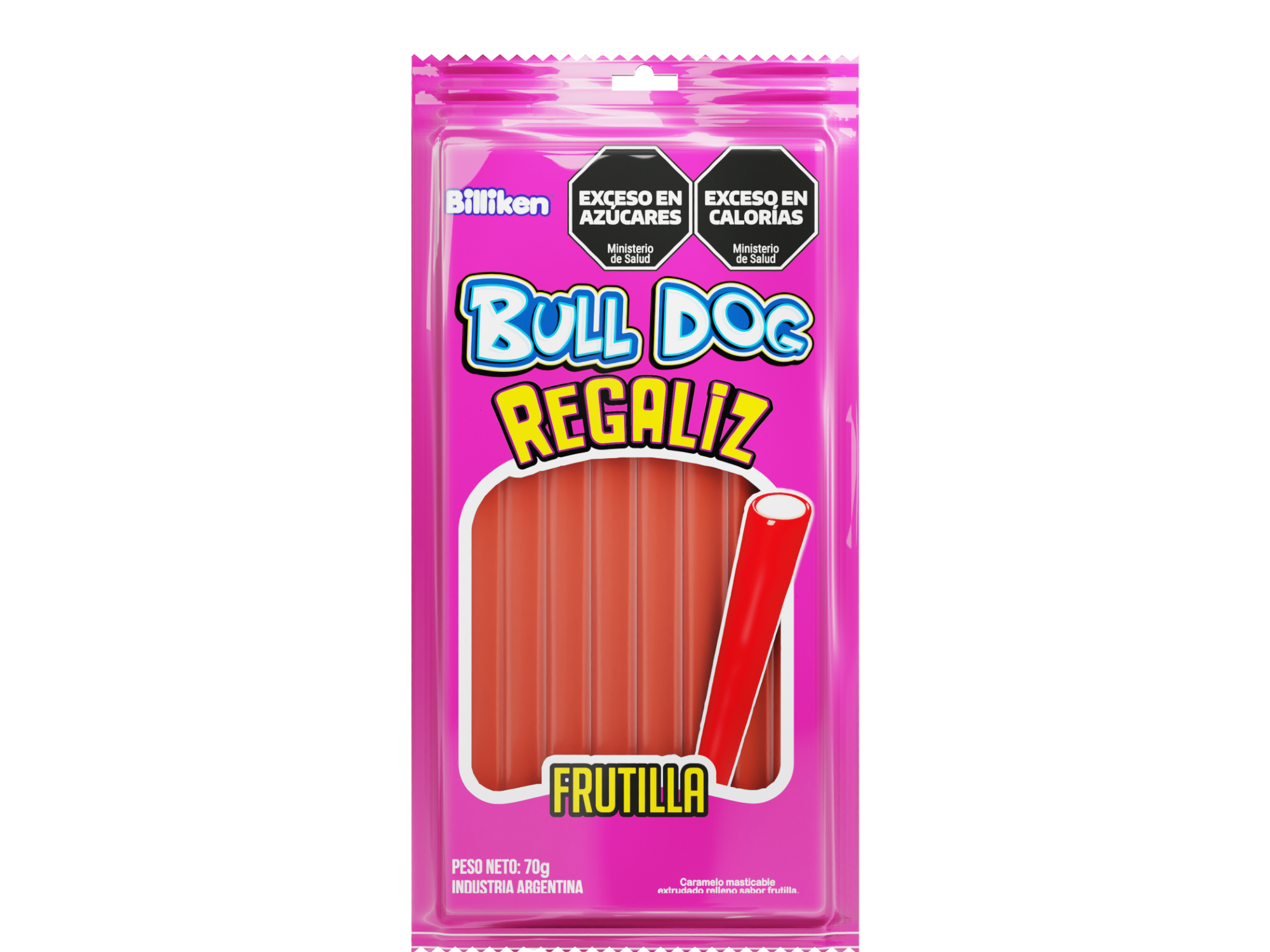 REGALIZ FRUTILLA 75gr.