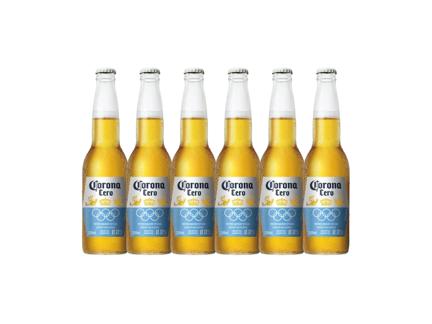 PACK X6 CORONA PORRON CERO 330ml
