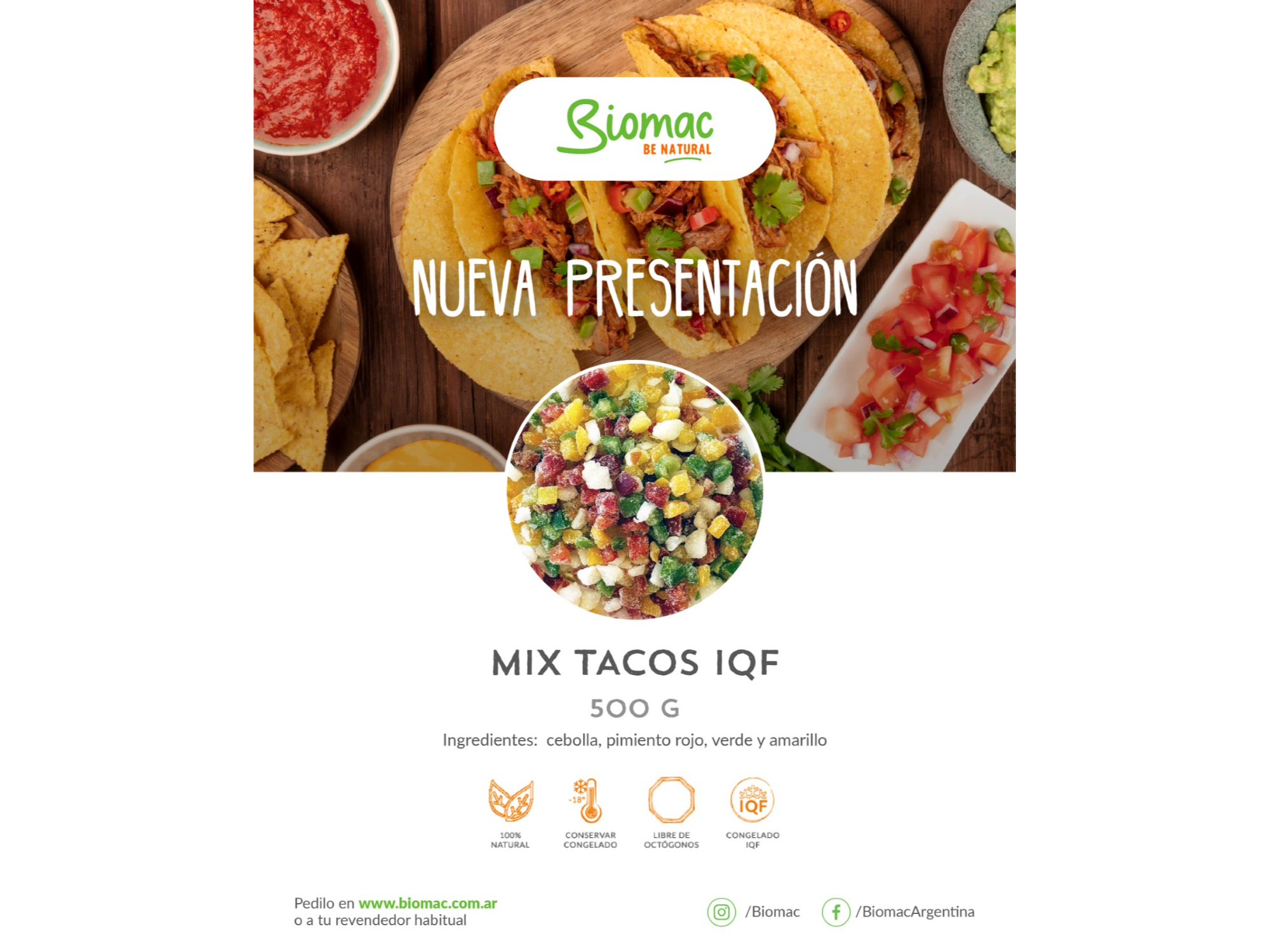 MIX TACOS Biomac x500gr.