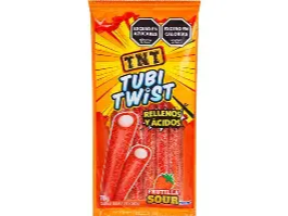 TNT TUBI REGALIZ ACIDAS FRUTILLA 70GR