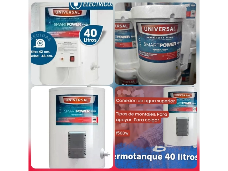 TERMOTANQUE 40 LITROS UNIVERSAL