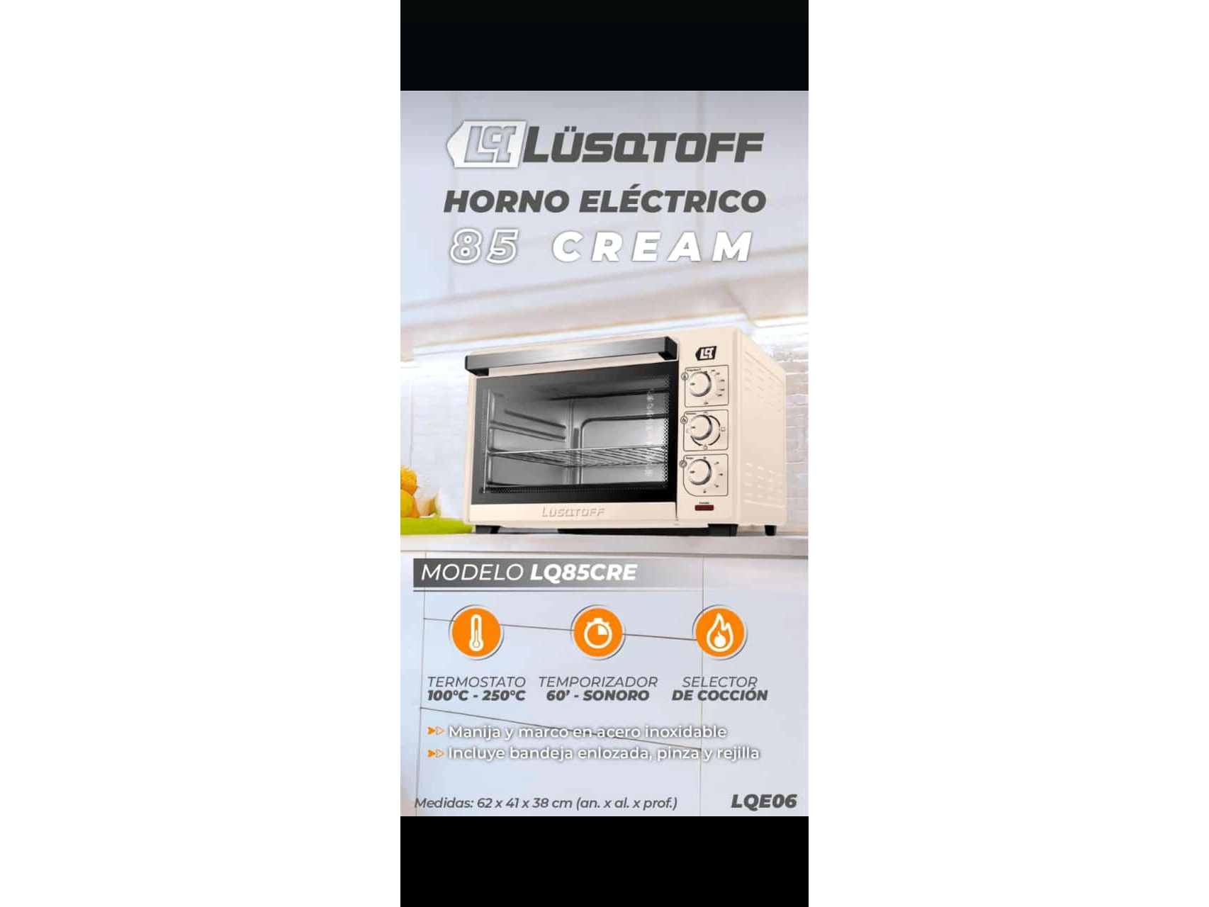 HORNO LUSQTOFF 85 LITROS