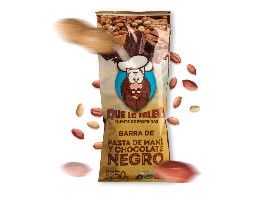 Barra Chocolate NEGRO "Que lo Paleo"