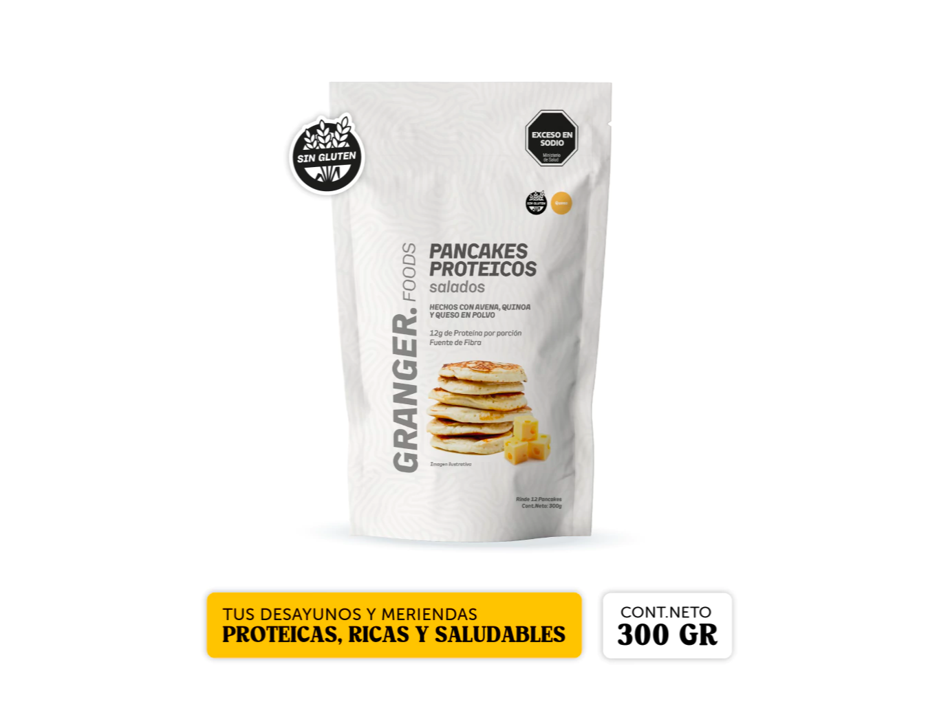 Pancake PROTEICO SALADO Queso