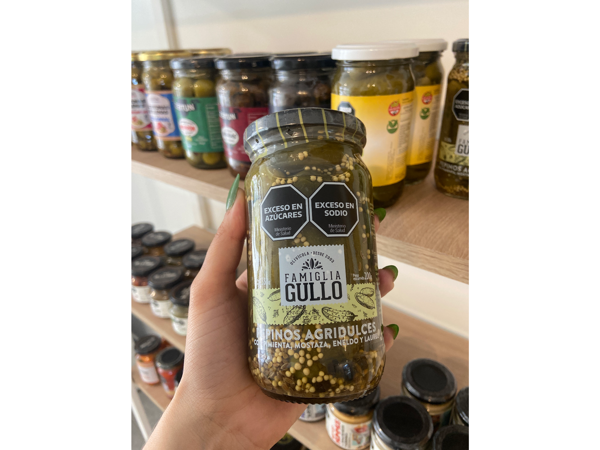 Pepinos agridulces "famiglia gullo"