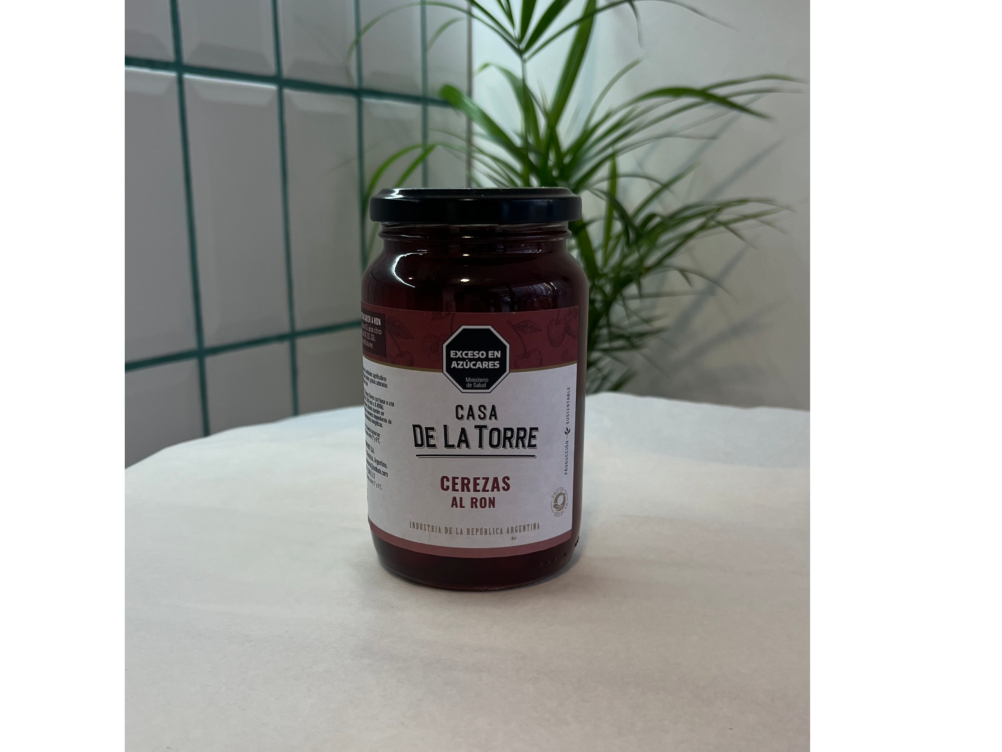 Cerezas al ron "de la torre"