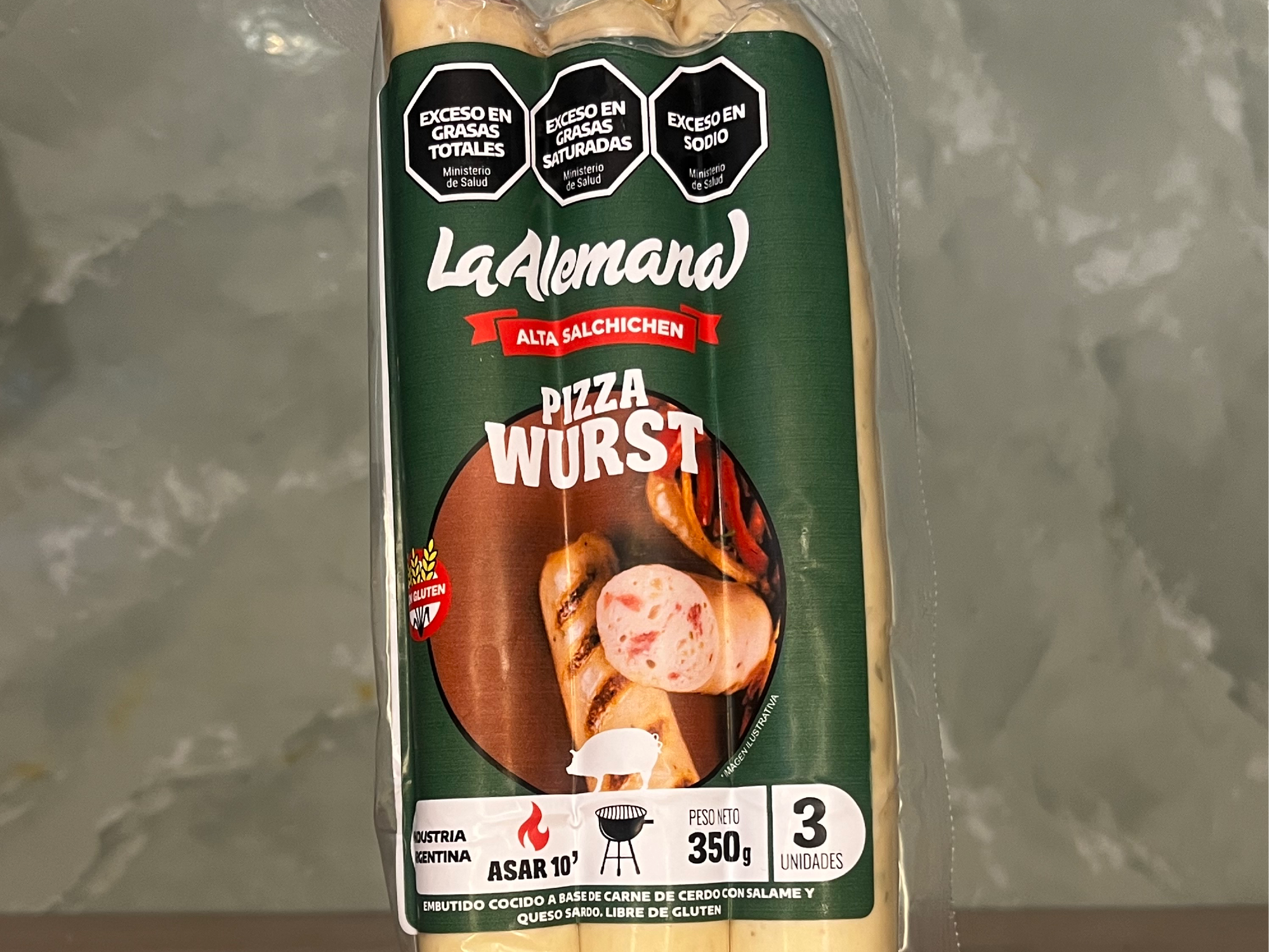 Salchicha alemana "Pizza Wurst"